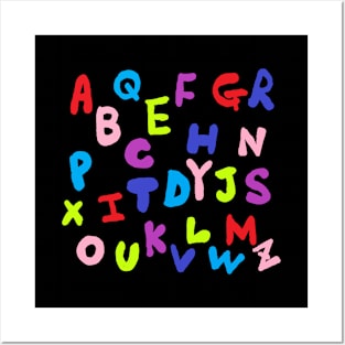 alphabet pattern Posters and Art